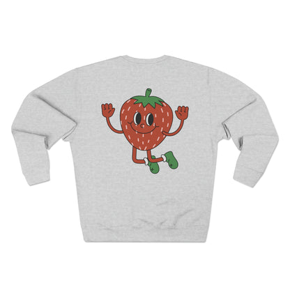 Gleeful Strawberry Crewneck Sweatshirt